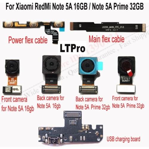 LTPro Big Back Rear Camera Flex Cable for Xiaomi Redmi Note 5A 16GB / NOTE 5A Prime 32gb power mainboard charging flex cable