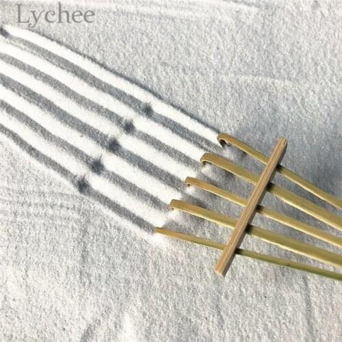 Lychee Life Mini Zen Garden Rakes Bamboo Rake Miniature Sand Tray Tools Crafts Decoration