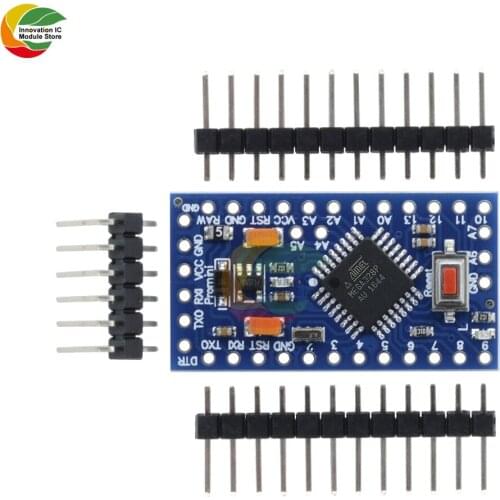 Ziqqucu ATMEGA328 Pro Mini Module MEGA328 Mini ATMEGA328 3.3V 8MHz Replace ATMEGA128 for Arduino Nano with Pins