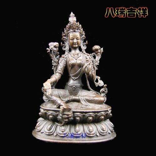 Kumbum monastery in qinghai production/dying green tara small figure of Buddha, 7 cm high