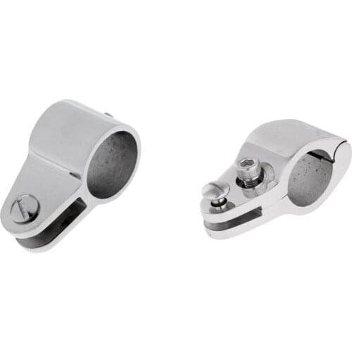 Marine Boat 22mm Stainless Steel Jaw Slide Bimini Top + Canopy Knuckle Clamp