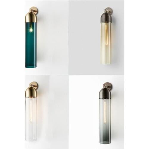 Post Modern Nordic Style Wall Lamp Living Room Bedside Study Aisle Corridor Lighting LED Wall Sconce Glass Light Home Decoration