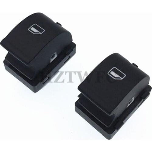 HZTWFC Free Shipping 2 Pcs Black Passenger Window Switch For Audi A4 S4 B6 B7 8E0 959 855 8E0959855