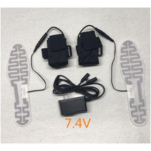 7.4V Electric Heating Insole Heating Sheet Complete Set 7.4V Lithium Battery 7.4V Charger 7.4V Heating Insole