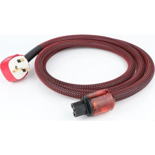 OFC Silver Plated AC Power Cable MK UK Power Cable