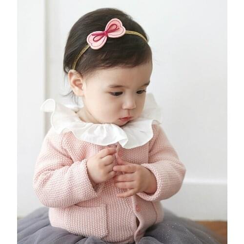 2016 Hot style Korean hair accessories Baby girl headbands children Bow headband cute elastic Turban headband