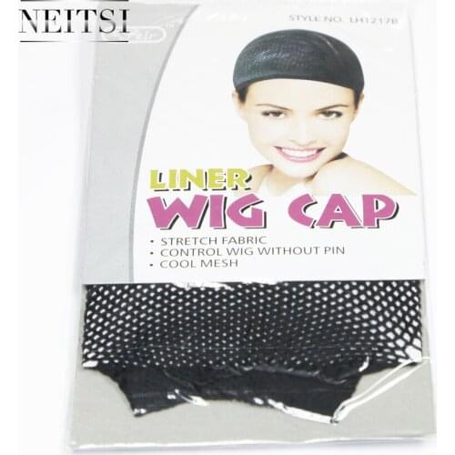 Neitsi 2 Pieces/Pack Wig Cap Hair net for Weave Hairnets Wig Nets Stretch Mesh Wig Cap for Making Wigs Free Size