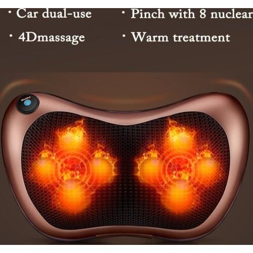 Atreus Car Styling 1pcs Protect Neck 4/8 balls Massage Pillows For Toyota Corolla Avensis RAV4 Yaris Auris Hilux Prius verso