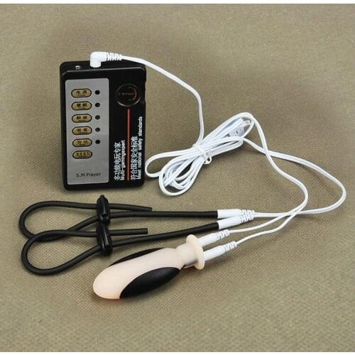 SODANDY Electric Shock Sex Toys With Cock Ring & Anal Plug E-Stim Penis Erection Enhancer Prolong Delay Gear Butt Massager