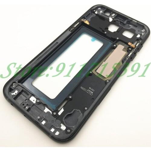 Middle Frame Plate For Samsung Galaxy A3 A320 A5 A520 A7 A720 2017 Version Mid Chassis Bezel Housing With Power Side Button