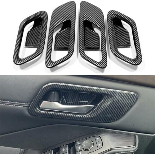 Inner Door Handle Catch Cover Bowl Cup Trim Decoration Car Styling For Nissan Rogue X-Trail T33 2021 2022