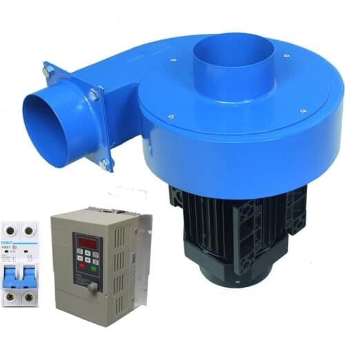0.55kw high pressure High temperature resistance air ventilation duct fan with AC Variable frequency Drive