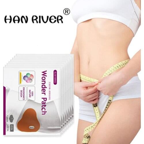 10 pieces of = 1 boxes Wonder Slimming Patch Belly Abdomen Weight Loss Fat burning Slim Patch Cream Navel Stick Efficacy Strong