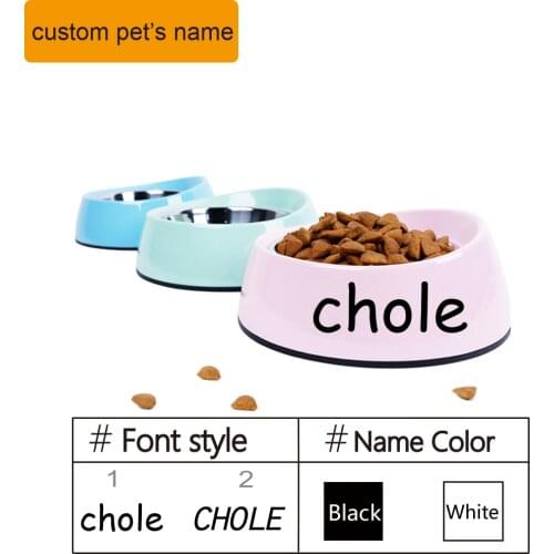 2021 New Puppy Food Water Bowl For Dogs Cat Feeding Bowl Pet Supplies Dog Bowls Stainless Steel Melamine Pet Supplies