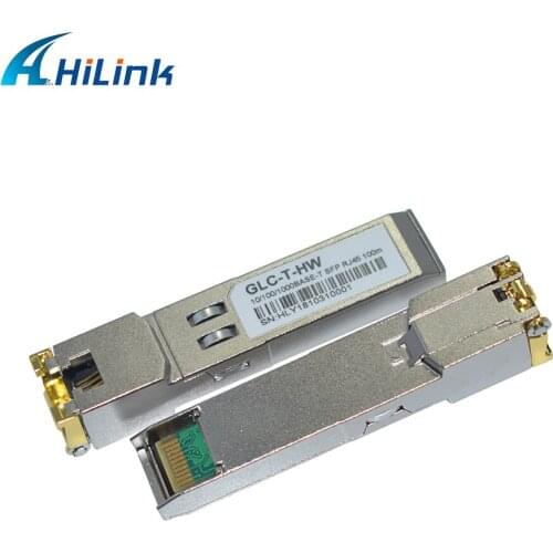 4 Pcs GLC-T Copper RJ45 10/100/1000MBASE-T Router Switch Electrical Port SFP