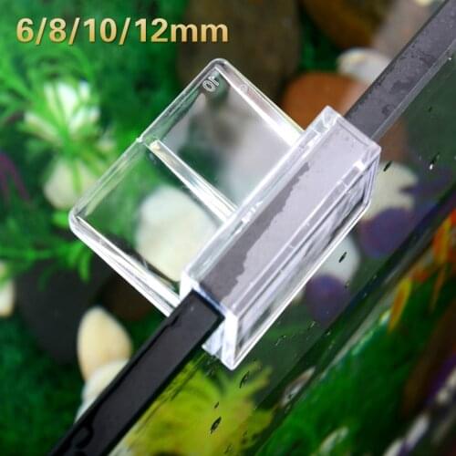 4Pcs/lot Fish Aquatic Pet Parts Aquarium Fish Tank Acrylic Clips Glass Cover 6/8/10/12mm Support Holder