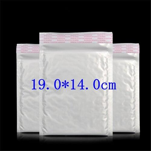 6pcs white 14*19.0cm*4.5g Waterproof sunscreen express delivery Poly Bubble Mailer envelopes padded Mailing Bag