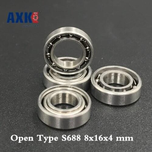 2021 Promotion Real Ball Bearing 50 Pcs Open Type S688 Bearings 8x16x4 Mm Ball