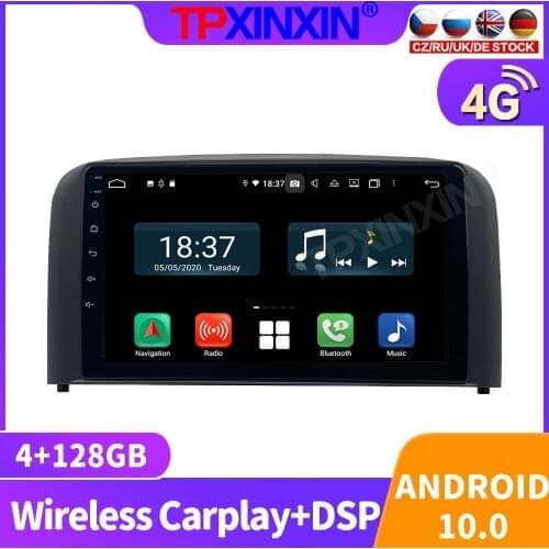 128GB Android 10 Car Radio For VOLVO S80 2009 - 2015 Multimedia Video Player Navigation Stereo GPS Accessories Auto 2din no dvd