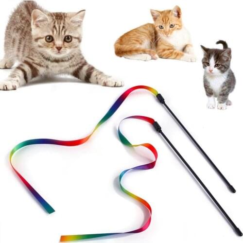 1 Piece New Creative Funny Cat Toy Wand Interactive Cat Teasing Toy Stick Indoor Kittens Training Play Wand Pet Cats Supplies