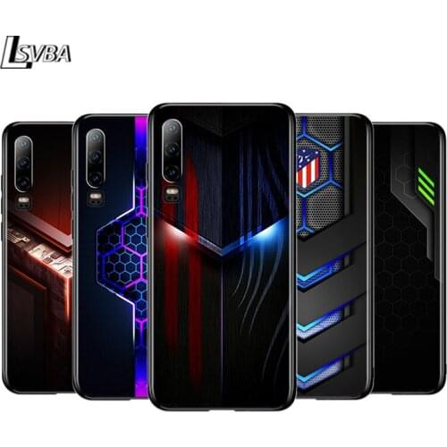 Araba Karbon Fiber For Huawei P50 P40 P30 P20 P10 P9 P8 Lite Mini E 5G Pro Plus Black Phone Case