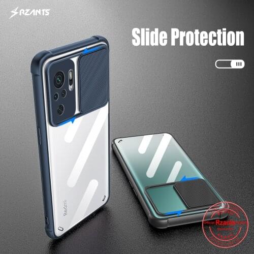 Rzants For Xiaomi Redmi Note 10 10S 4G Case [Lens Protection] Air Bag Conor Slim Thin Clear Cover Soft Casing Luury Phone Shell