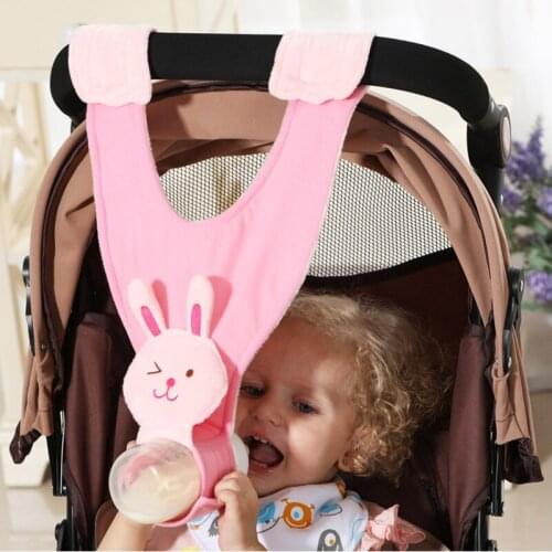Baby Carriage Bottle Hanging Holder belt infant Nursing Feeding Support Feeding Fixing Bracket Stroller Accessories