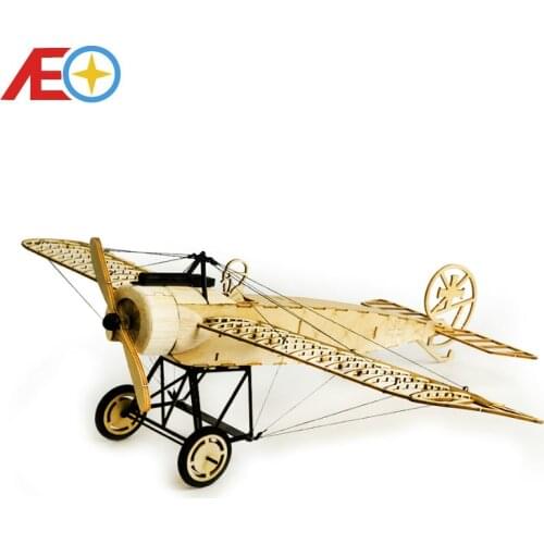 DIY Craft, Wood Building Kit,Building Toys, Christmas Gift Present,1:23 Fokker E.III Eindecker WW1 Fighter Static Models X8