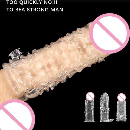 EXVOID Delay Ejaculation Penis Sleeve Vagina Stimulate Sex Toys For Men Penis Extender Enlarger Erection Cock Ring