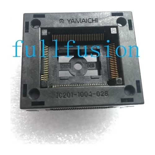 IC201-1004-028 QFP100P 0.65mm Pitch Yamaichi IC Test Socket TQFP100 Burn in Socket