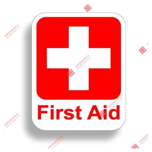 Interesting Car Stickers Emergency First Aid Kit Car Styling PVC Vinyl Motorcycl Accessories