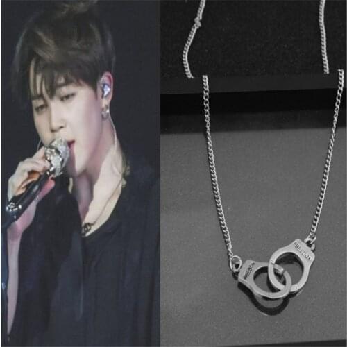 Kpop Bangtan Boys JIMIN Same Necklace Personality Sweater Chain Fashion Trend Holiday Gift Jewelry Accessories The New Arrival