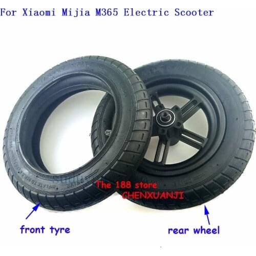 Upgraded 10 Inches Tire For Xiaomi Mijia M365 Mi Electric Scooter Thicker Inflation Wheel 10'' Pneumatic Tyre Inner Tube + rim