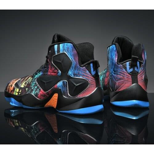 New Hot Mens Basketball Shoes Mixed Color Outdoor Sneakers Men Non-slip Shoes Breathable Sport Shoes Unisex Fitness Trainers