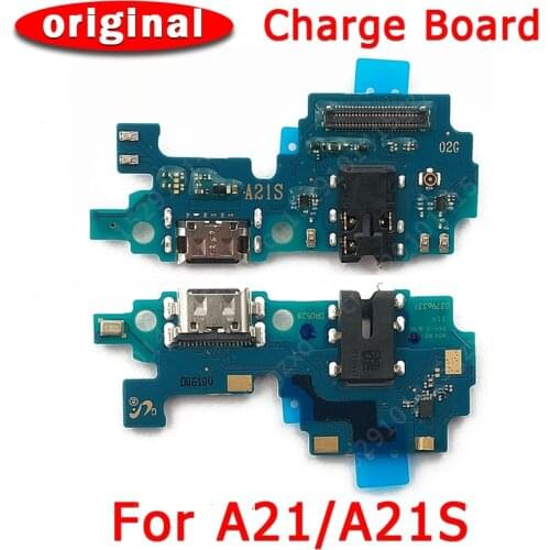 Original Charging Port For Samsung Galaxy A21 USB Charge Board For A21S PCB Dock Connector Flex Cable Replacement Spare parts