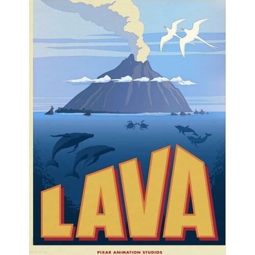 LAVA PIXAR MOVIE Art print Silk poster Home Wall Decor
