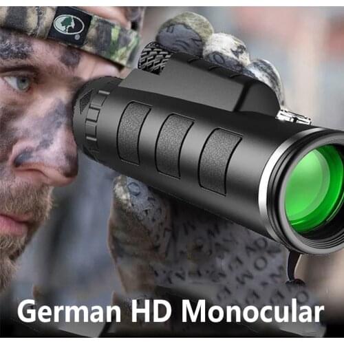 Professinoal Telescope Monocular Night Powerful Binoculars Waterproof Mini Pocket Zoom With Smartphone Outdoor Hunting Camping