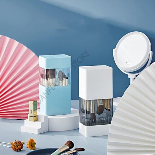 Dust-proof makeup tool storage box drying makeup brush tool storage box makeup brush holder container Organizer for Cosmetic