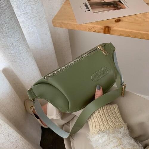 Luxury Womens Fanny Pack High Quality PU Leather Waist Bag Fashion Crossbody Chest Bag Female Designer Brand Handbag Purse