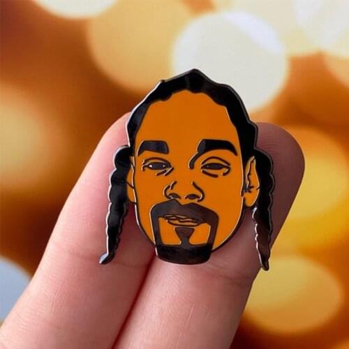 Hip Hop Godfather - Snoop Dogg Enamel Pin Brooch Rep your favorite rapper everywhere you go