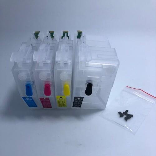 YOTAT 1set LC3119 LC3117 Refillable ink cartridge LC3119XL for Brother MFC-J6980CDW MFC-J6580CDW printer