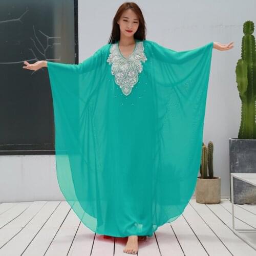 New Khalegy Robe Women Belly Dance Loose Costume Luxury Embroidered Belly Dance Caftan or Robe Dresses Colour 7