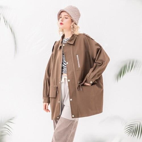 Winter Women Coat Jacket Trench Women Fashion Coats Korean Fashion Single Breasted Casual Windbreaker Designer Clothes LW207
