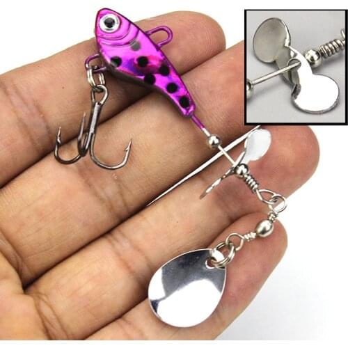 1Pcs Mixed Fishing Lure Long Casting Spinner Bait Metal Tail Propeller Trout Carp Catfish Artificial Fishing Lures 11g