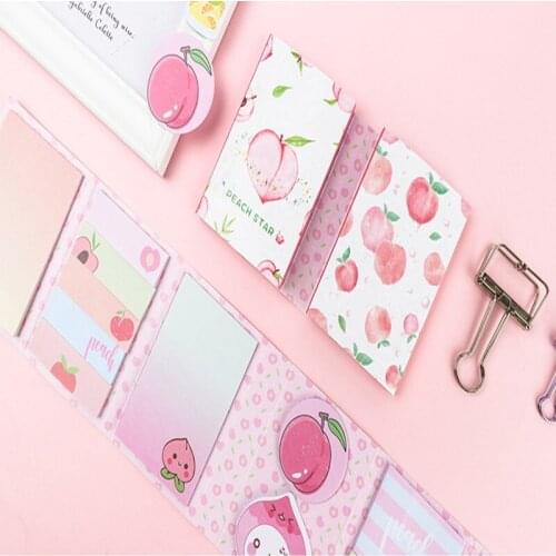 1pack 4 choice fruit Creative Cute Paper Memo Pad Diary DIY Planner Message Sticky Notes