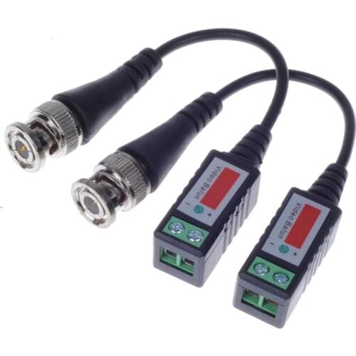 Twisted BNC CCTV Video Balun passive Transceivers UTP Balun BNC Cat5 CCTV UTP Video Balun up to 3000ft Range