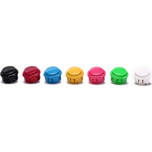10pcs Arcade Push Buttons 30mm Round Push Button DIY Parts Amusement Cabinet Games Machines Accessory