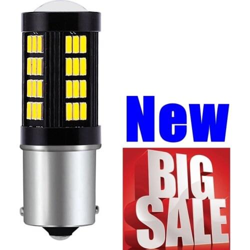 1156 BA15S P21W 7506 Super Bright 1200Lm 66 LED Auto Turn Signal Reverse Light Brake Bulb Rear Fog Lamp Daytime Running Lights