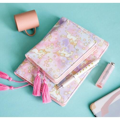 2020 Yiwi Japanese Unicorn Paint Planner Organizer Agenda Schedule Notebook Dairy Book Cover For Hobonichi A5 A6