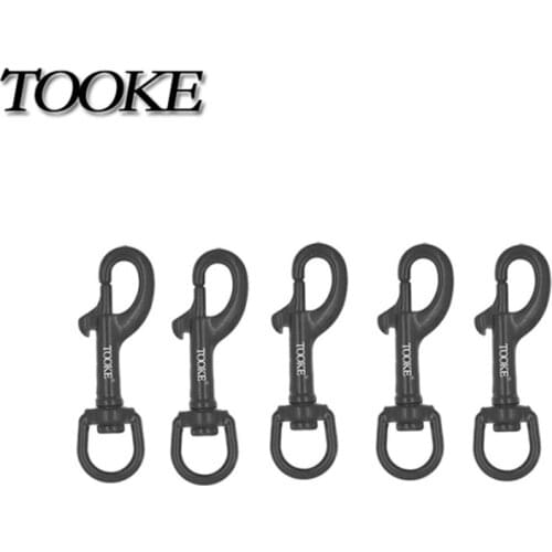 5PCS Scuba Diving 75/90/100/116mm 316 Black Stainless Steel Ended Bolt Snap Buckle Metal Clip Hook BCD Accessories Diving Equip